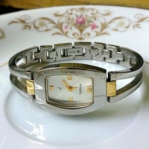 Lovely F2 Fossil Watch- Stainless Steel- Like New